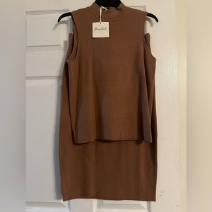 Marked Skirt and Shirt Set